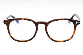 Tom Ford FT5819-B Eyeglasses Dark Havana/Clear/Blue-light block lens-AmbrogioShoes