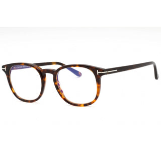 Tom Ford FT5819-B Eyeglasses Dark Havana/Clear/Blue-light block lens-AmbrogioShoes