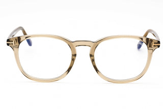 Tom Ford FT5819-B Eyeglasses shiny beige/Clear/Blue-light block lens-AmbrogioShoes