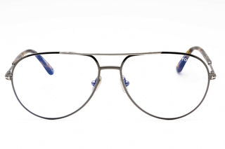 Tom Ford FT5829-B Eyeglasses Shiny gunmetal/Clear/Blue-light block lens-AmbrogioShoes