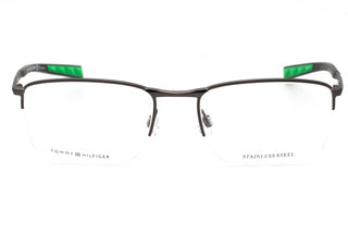 Tommy Hilfiger TH 1784 Eyeglasses MATTE DARK RUTHENIUM/Clear demo lens-AmbrogioShoes