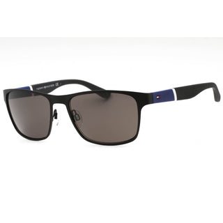 Tommy Hilfiger Th 1283/S Sunglasses Matte Black (NR brown gray lens) / Brown Grey Shad-AmbrogioShoes