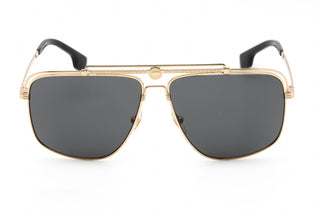 Versace 0VE2242 Sunglasses Gold/Dark Grey-AmbrogioShoes