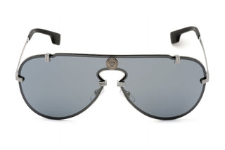 Versace 0VE2243 Sunglasses Gunmetal / Grey Mirror Black-AmbrogioShoes