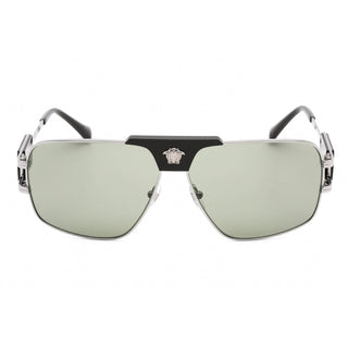 Versace 0VE2251 Sunglasses Gunmetal / Green-AmbrogioShoes