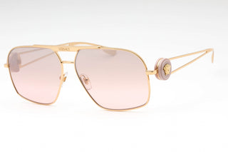 Versace 0VE2269 Sunglasses Gold / Light Pink With Silver Tone Mirror-AmbrogioShoes