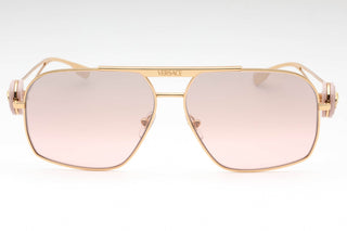 Versace 0VE2269 Sunglasses Gold / Light Pink With Silver Tone Mirror-AmbrogioShoes