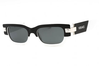 Versace 0VE4465 Sunglasses Black/White/Dark Grey-AmbrogioShoes