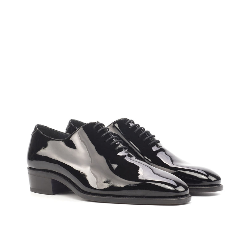 Ambrogio Bespoke Custom Men's Shoes Black Patent Leather Wholecut Oxfo –  AmbrogioShoes
