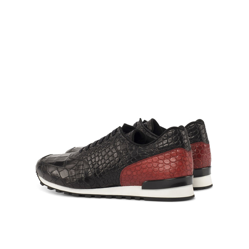 Ambrogio Bespoke Custom Men's Shoes White Crocodile Print / Calf-Skin –  AmbrogioShoes