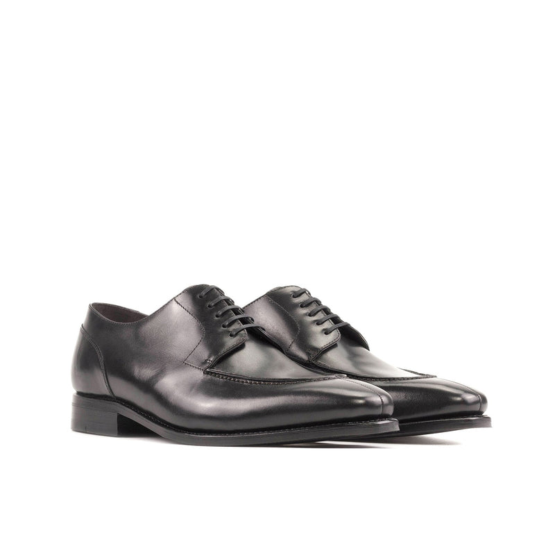 Ambrogio Bespoke Men's Shoes Black Calf-Skin Leather Derby Split-Toe O –  AmbrogioShoes