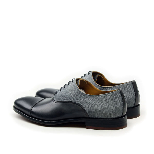 Corrente C003 5828 Men's Shoes Black & White Laser Cut / Calf-Skin