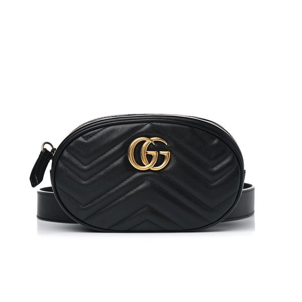 Gucci GG Marmont Belt Bag Matelasse Black