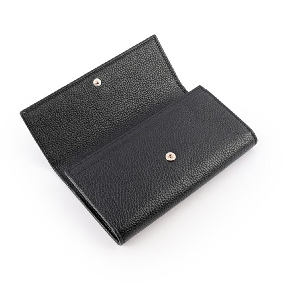 GUCCI Soho Monogram Unisex Plain Leather Long Wallet Small Wallet Logo  (598209 A7M0G)