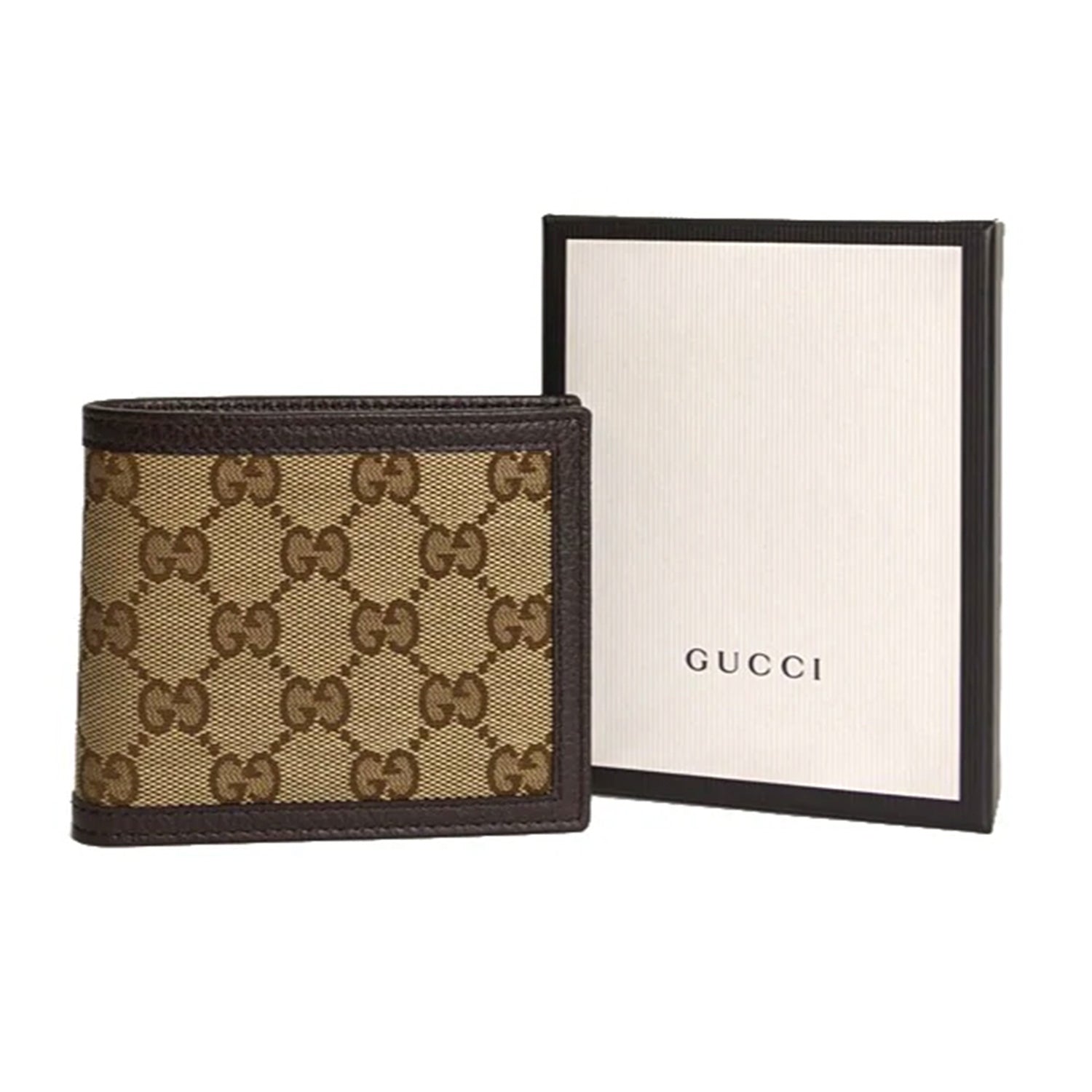 Authentic New Gucci Brown Microguccissima Leather Bi-Fold Men's Wallet 260987