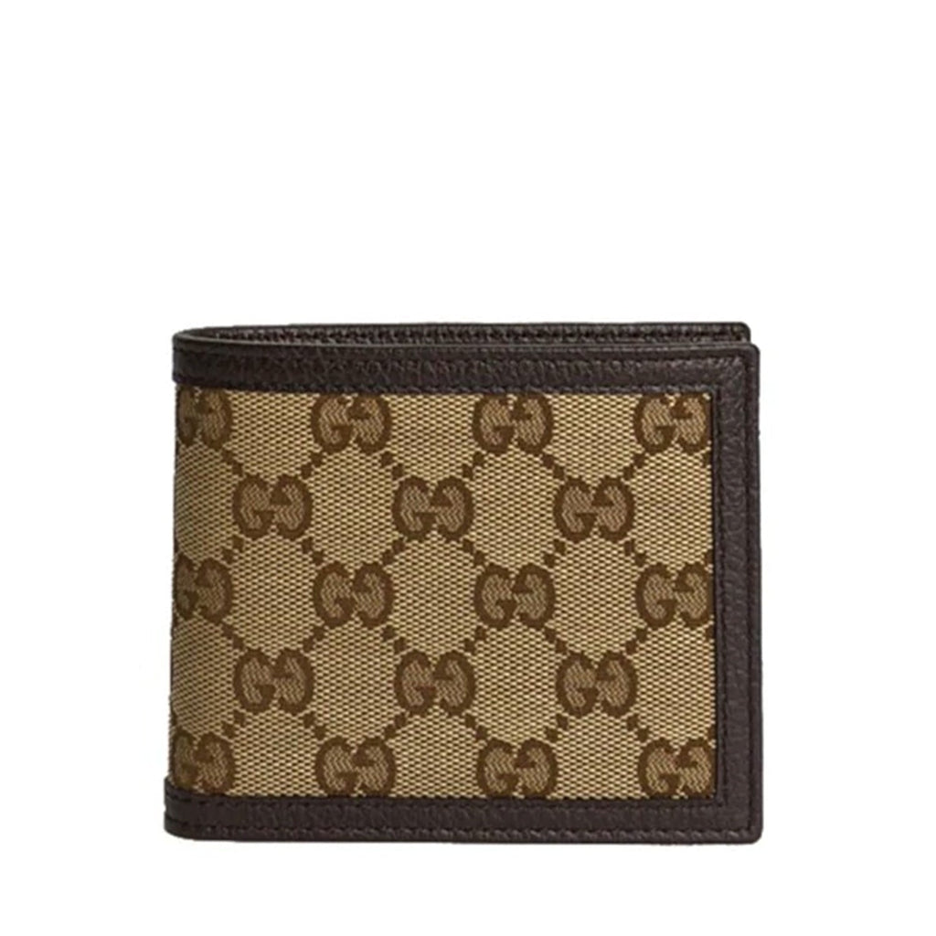 Gucci Beige Canvas & Leather Wallet