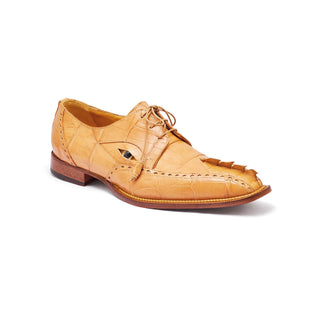 Mauri 3074 Fatality Men's Shoes Dune Exotic Caiman Crocodile / Hornback Tail Derby Oxfords (MA5318)-AmbrogioShoes