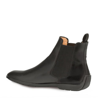 Mezlan 9803 Warden Men's Shoes Black Calf-SKin Leather Chelsea Boots (MZ3266)-AmbrogioShoes