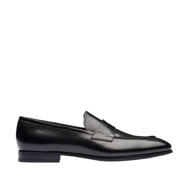 Men Black Prada Loafer Shoes