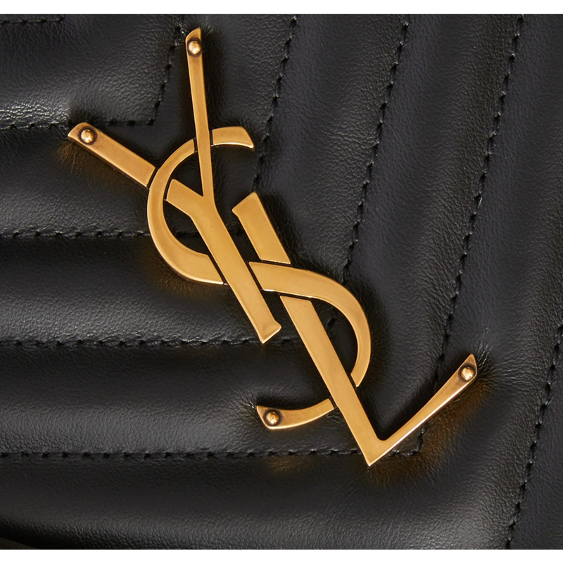 Saint Laurent Women's Monogram Leather Pouch - Black