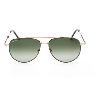 Salvatore Ferragamo SF226S Sunglasses Tortoise/Gold / Green Gradient-AmbrogioShoes