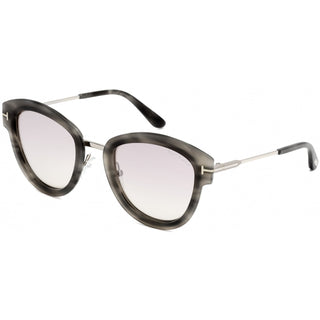 Tom Ford FT0574 Sunglasses Dark Havana / Brown Mirror-AmbrogioShoes