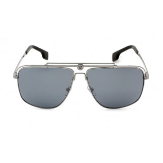 Versace 0VE2242 Sunglasses Gunmetal / Light Grey Mirrored Black-AmbrogioShoes