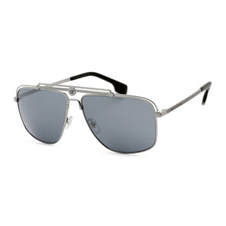 Versace 0VE2242 Sunglasses Gunmetal / Light Grey Mirrored Black-AmbrogioShoes