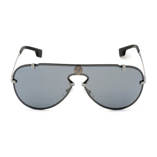 Versace 0VE2243 Sunglasses Gunmetal / Grey Mirror Black-AmbrogioShoes